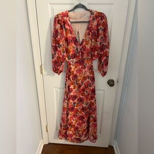 Julia Jordan Floral Dress with Open Back